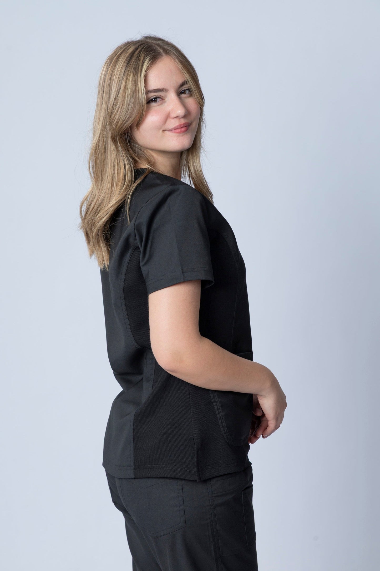 Sophia -  Midnight Black Scrub