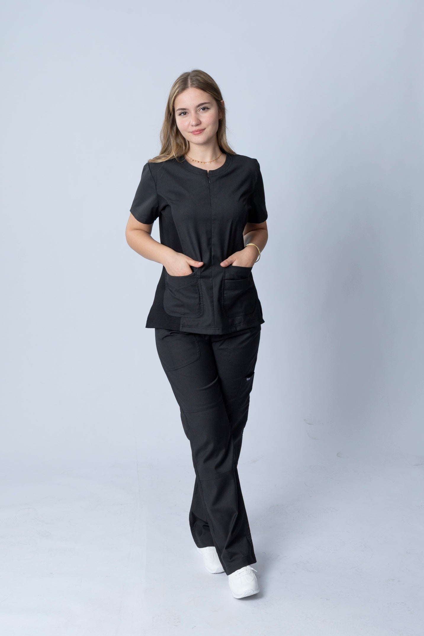 Sophia -  Midnight Black Scrub