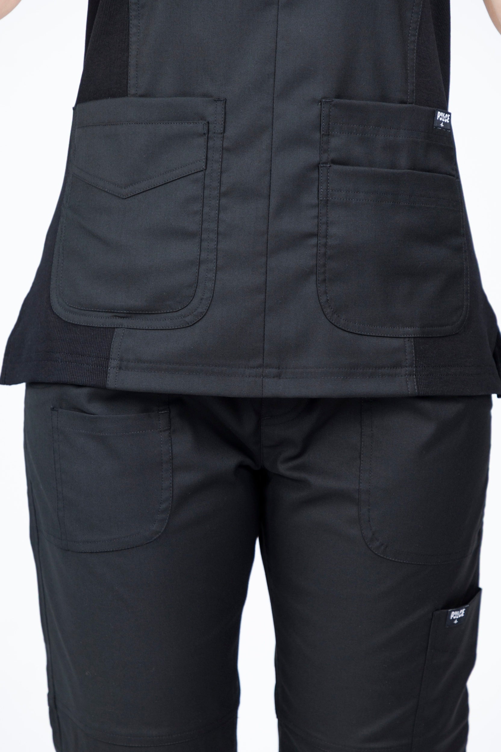 Sophia -  Midnight Black Scrub