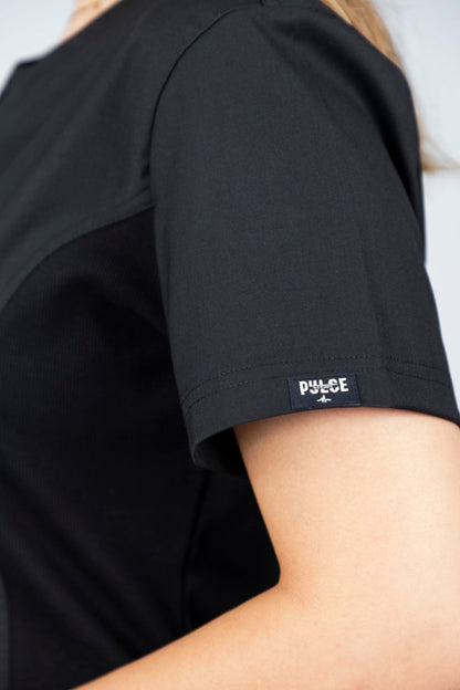 Sophia -  Midnight Black Scrub