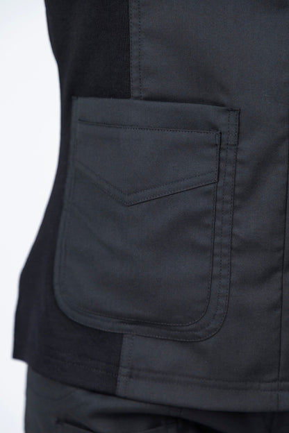 Sophia -  Midnight Black Scrub