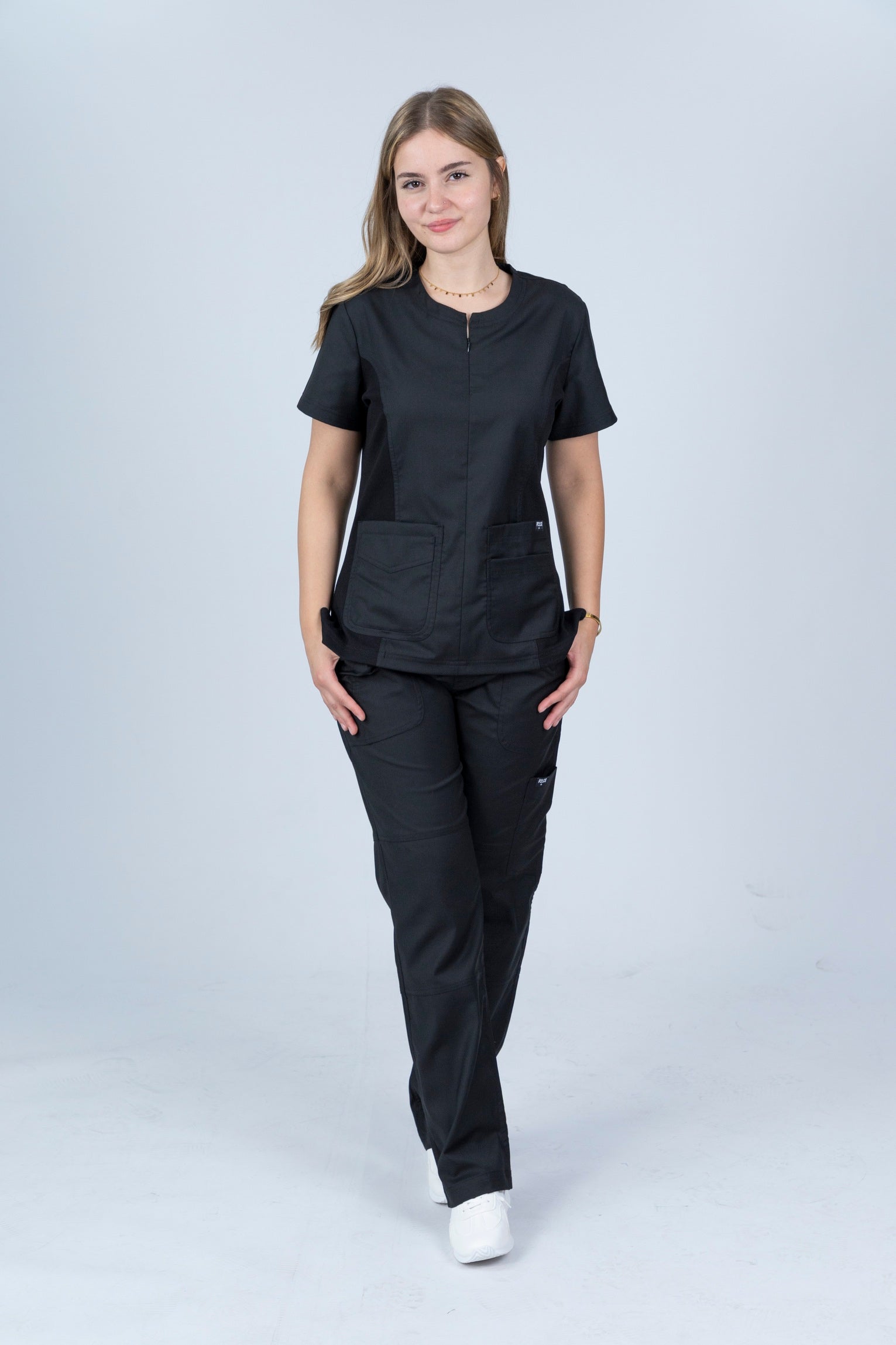 Sophia -  Midnight Black Scrub