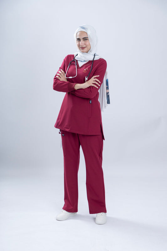 Harmony - Rich Burgundy Scrub