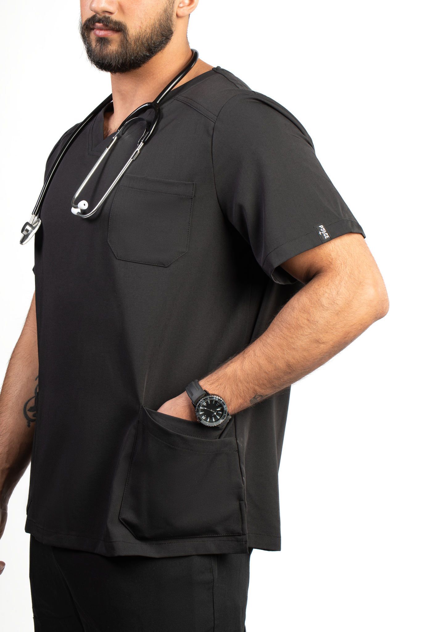 PrimeLine - Midnight Black Scrub(Men)