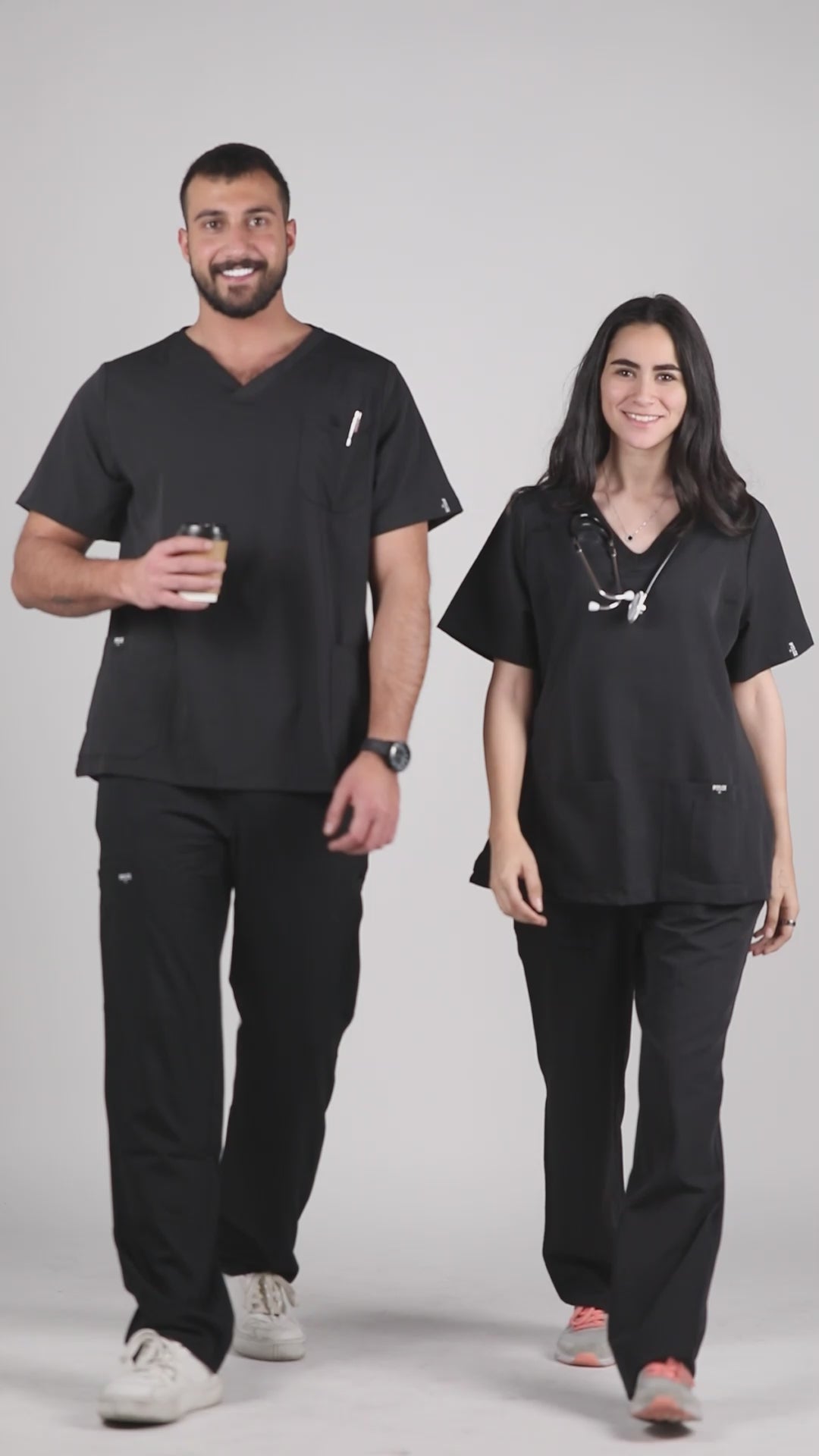 Primeline - Midnight Black Scrub